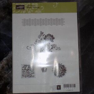 Stampin' Up! 2012 - “Fresh Vintage" 5 piece rubber stamp kit *RETIRED*
